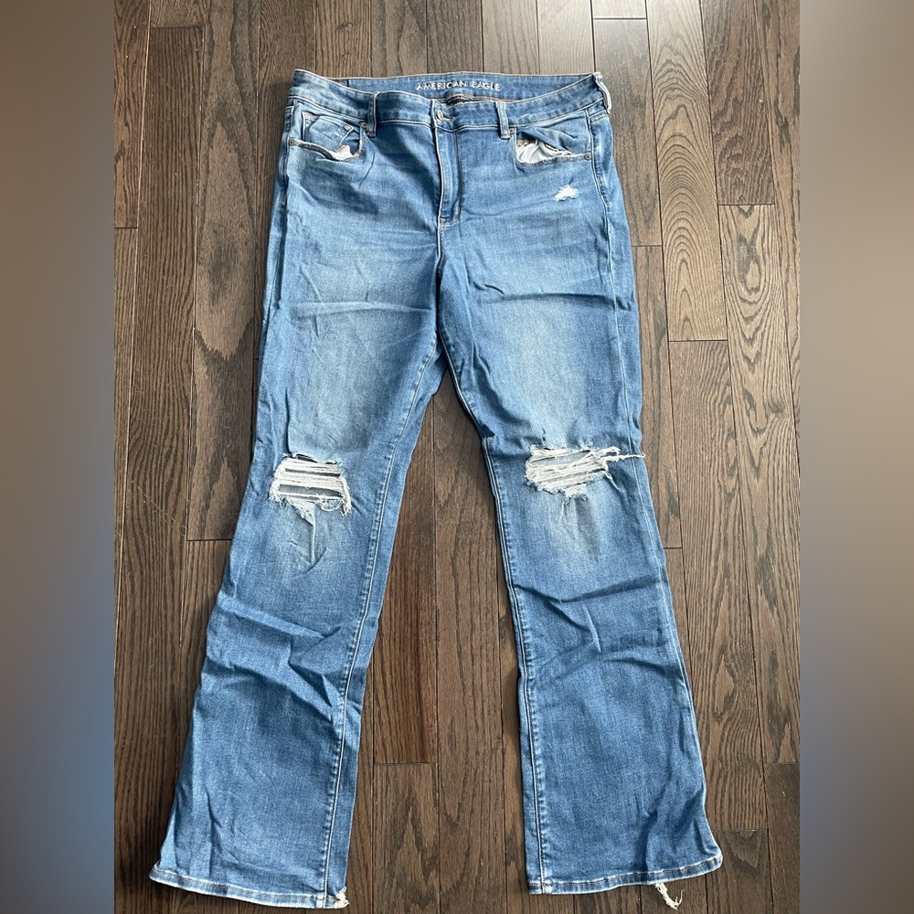 Blue Women's Jeans AMERICAN EAGLE HI RISE SKINNY KICK